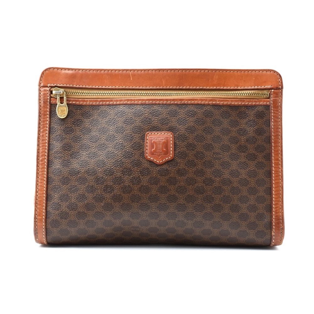 CELINE Vintage Macadam Clutch Bag – Authentic